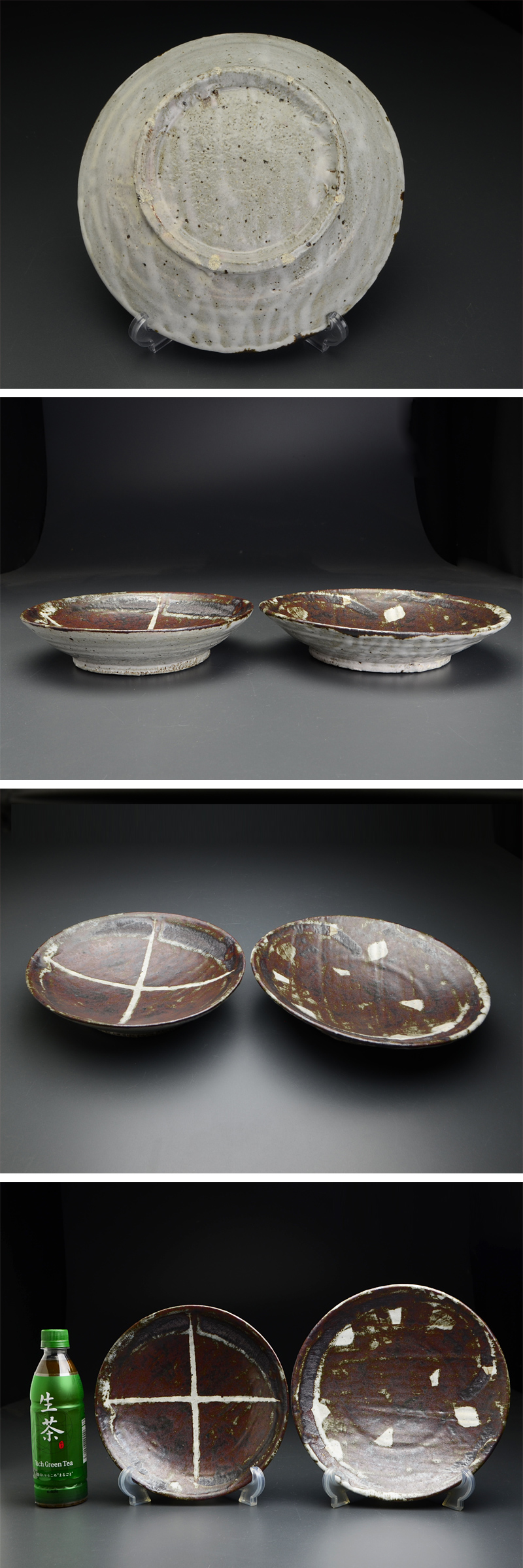 小野哲平 【白蓮】人気 陶芸家 小野哲平 クロス八寸皿 2点セット 白